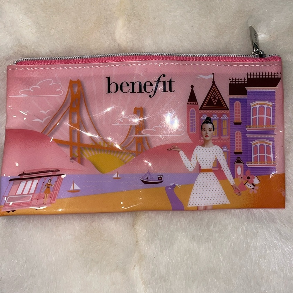 4 for $15 Benefit Pink Cosmetic Pouch